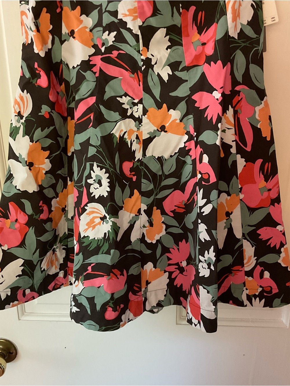 Anthropologie Sweetheart Floral Mini Dress Black Medium NWT Weekend Garden Party - Picture 9 of 15